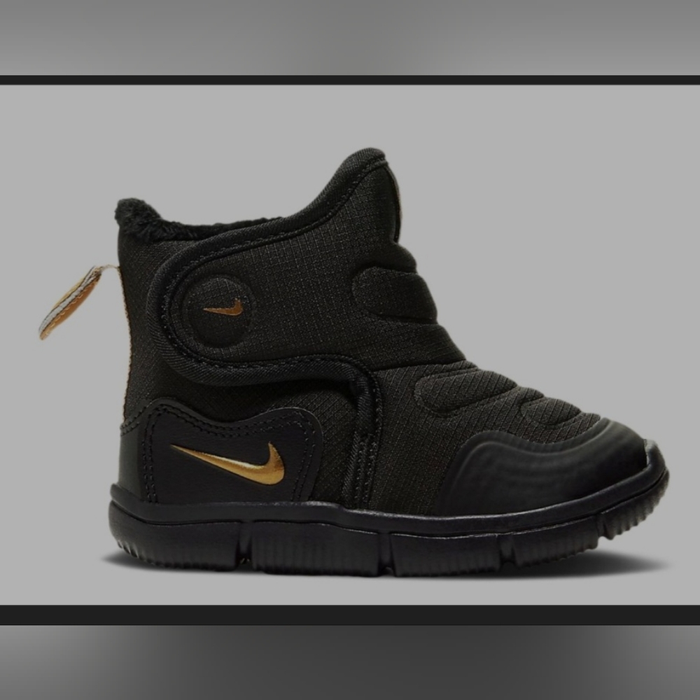 KIDS NOVICE BOOT TD 'BLACK METALLIC GOLD"